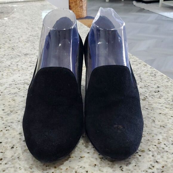 Stuart Weitzman,  Black Suede  Women’s Wedge, Size 8.5 - Picture 2 of 8